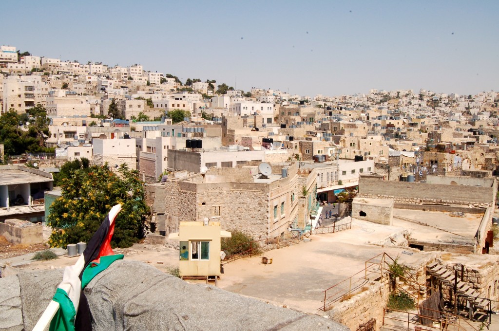 This is the view of Hebron from the only house in the Old City that settlers have not occupied. 