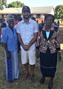 From Left ro Right, P1 Teacher Ajok Sarah Josephine, AP Peace Fellow Josh Levy, and Head Teacher Madam Christine