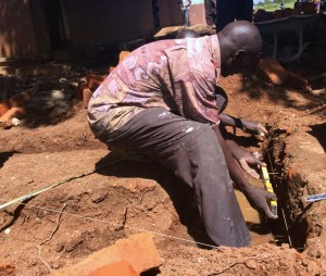 John, the Construction Contractor, Preparing a Ramp's Foundation for Alignment