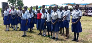 Students from the P-5 Class Presenting their Poem