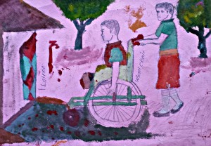 Winning Painting of What Tochi Students Visualize as an Inclusive Environment