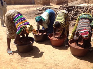 Mixing and beating the paste