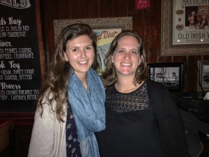 Meeting with Christy Gillmore, who also served as an AP Fellow in Kenya!