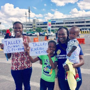 My Welcome Party outside the airport!