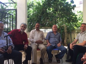 Some of the men hanging out after the support group. 