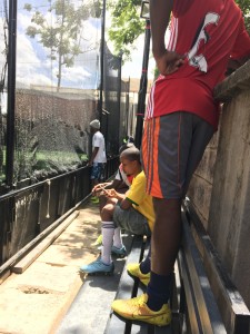 Put me in coach! Waiting to play.