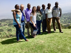 The Team! From Left to Right: Jane, Iain, Hilary, Talley, Purity, Francis, Jane, and Michael
