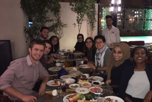 Bread and salt between new friends in Jordan.