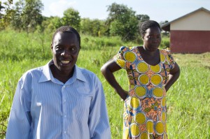 Patrick with GDPU during one of our first visits to Ogul Primary.