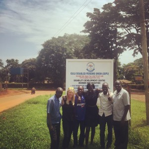 GDPU and friends gathered outside the compound.