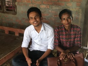 Prabal and Sarita Thapa, coordinator of the Bardiya Embroidery project.